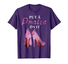 Ladda upp bild till gallerivisning, Put A Praise On It Heel Religious Rhinestone Gift T-shirt 1339455