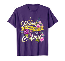 Ladda upp bild till gallerivisning, Funny shirts V-neck Tank top Hoodie sweatshirt usa uk au ca gifts for Reinas Nacen En Abril Cumpleanos Camiseta T-Shirt 2026614