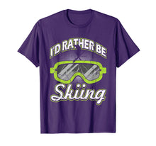 Ladda upp bild till gallerivisning, Funny shirts V-neck Tank top Hoodie sweatshirt usa uk au ca gifts for I'd Rather Be Skiing T-Shirt Funny Ski Tee Skier Slopes Gift 291088