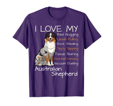 Ladda upp bild till gallerivisning, Funny shirts V-neck Tank top Hoodie sweatshirt usa uk au ca gifts for I Love My Australian Shepherd Dog shirt 2379275