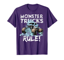 Ladda upp bild till gallerivisning, Funny shirts V-neck Tank top Hoodie sweatshirt usa uk au ca gifts for Monster Trucks Rule Shirt for Boys 224050