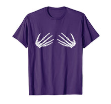 Ladda upp bild till gallerivisning, Funny Skeleton Hands Halloween 2019 Ladies T Shirt 485471