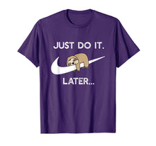 Ladda upp bild till gallerivisning, Do It Later Funny Sleepy Sloth For Lazy Sloth Lover T-Shirt 65221