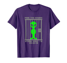 Ladda upp bild till gallerivisning, Free the homies jail Area 51 Alien Shirt gift funny fun T-Shirt 94476