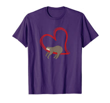 Ladda upp bild till gallerivisning, Valentines Sloth Shirt Girls Women Sloths Gifts for Women T-Shirt-672486