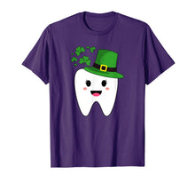 Ladda upp bild till gallerivisning, Cute Tooth With Hat Dental Assistant Gifts St Patricks day T-Shirt-261838