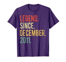 Ladda upp bild till gallerivisning, 8 years old Gifts Shirt- Legend Since December 2011 T-Shirt 563297