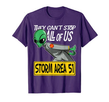 Ladda upp bild till gallerivisning, Storm Area 51 They Can't Stop All of Us Running Alien T-Shirt 113486