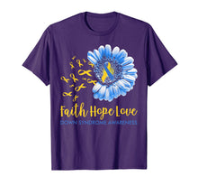 Ladda upp bild till gallerivisning, Faith Hope Love Tshirt Down syndrome Awareness Gifts TShirt827270