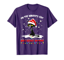 Ladda upp bild till gallerivisning, Funny shirts V-neck Tank top Hoodie sweatshirt usa uk au ca gifts for I'm on the Naughty List and I Regret Nothing Cat Santa T-Shirt 218218