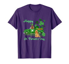 Ladda upp bild till gallerivisning, Cocker Spaniel Riding Green Truck St Patrick's Day Gifts T-Shirt-1276226