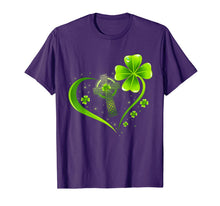 Ladda upp bild till gallerivisning, Green Celtic Cross Heart Shamrock St Patrick's Day Gifts T-Shirt-563685
