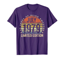 Ladda upp bild till gallerivisning, Born July 1979 Limited Edition Bday Gifts 40th Birthday T-Shirt 52563
