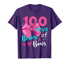 Ladda upp bild till gallerivisning, 100 Days Of Brains Bows 100th Day Of School Gifts Kids Girls T-Shirt-4050266