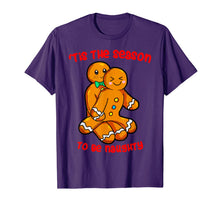 Ladda upp bild till gallerivisning, Funny shirts V-neck Tank top Hoodie sweatshirt usa uk au ca gifts for Tis The Season Christmas Gingerbread Couple Naughty Xmas T-Shirt 250425
