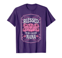 Ladda upp bild till gallerivisning, Blessed To Be Called Nana Cute Floral Christmas Gifts T-Shirt-1859848