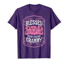 Ladda upp bild till gallerivisning, Blessed To Be Called Grammy Cute Floral Christmas Gifts T-Shirt-3159722