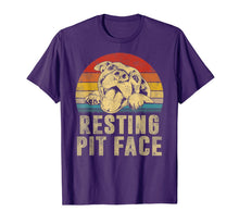 Ladda upp bild till gallerivisning, Funny shirts V-neck Tank top Hoodie sweatshirt usa uk au ca gifts for Dog Pitbull Resting Pit Face Vintage T-Shirt 179686