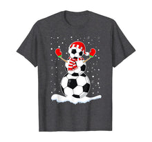 Ladda upp bild till gallerivisning, Funny shirts V-neck Tank top Hoodie sweatshirt usa uk au ca gifts for Soccer Ball Snowman Santa Hat Funny Christmas T-Shirt 466704