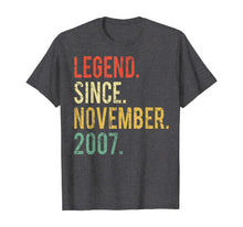 Ladda upp bild till gallerivisning, Funny shirts V-neck Tank top Hoodie sweatshirt usa uk au ca gifts for 12 years old Gifts Shirt- Legend Since November 2007 T-Shirt 126109