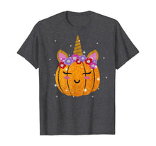 Ladda upp bild till gallerivisning, Cute Unicorn Pumpkin Funny Halloween Thanksgiving Gift T-Shirt 203969