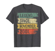 Ladda upp bild till gallerivisning, Legend Since November 2001 18 Year Old 18th Birthday Gifts T-Shirt 390886