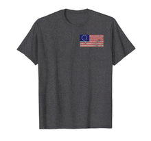 Ladda upp bild till gallerivisning, Distressed Betsy Ross Flag t-shirt T-Shirt 138509