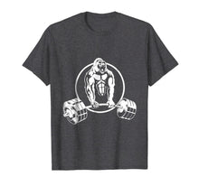 Ladda upp bild till gallerivisning, Gorilla Strength Weight lifter Gym T Shirt Body Builder Tee 178574