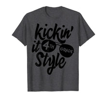 Ladda upp bild till gallerivisning, Kickin it 4th Grade Style Shirt Kids Back to School Teacher T-Shirt 165562