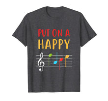 Ladda upp bild till gallerivisning, Funny Put On A Happy Face Music Notes Teacher T-Shirt 1017544