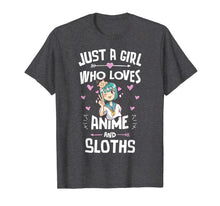 Ladda upp bild till gallerivisning, Anime And Sloths Gifts for Daughter and Girls T-Shirt-3204312