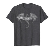 Ladda upp bild till gallerivisning, Dragon Word Art | D20 Tabletop Role Playing Game | RPG T-Shirt-79334