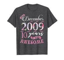 Ladda upp bild till gallerivisning, Birthday Gifts Floral Tee for Girls Born in December 2009 T-Shirt 1469641