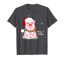 Ladda upp bild till gallerivisning, Funny shirts V-neck Tank top Hoodie sweatshirt usa uk au ca gifts for Cute Pig Santa Hat Merry Christmas Pig Lover Gifts T-Shirt 517195
