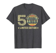 Ladda upp bild till gallerivisning, 50th Birthday Gifts 50 Years Old August 1969 Limited Edition T-Shirt 165163