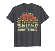 Ladda upp bild till gallerivisning, Born September 1969 Limited Edition Bday Gifts 50th Birthday T-Shirt 59804