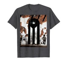 Ladda upp bild till gallerivisning, Puerto Rico B&W flag PR Bandera negra T-shirts 212035
