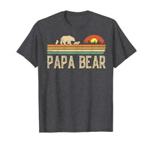 Ladda upp bild till gallerivisning, Mens Papa Bear Vintage Art Daddy Wildling Father's Day Dad TShirt423569