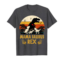 Ladda upp bild till gallerivisning, Funny Mamasaurus Rex I Three Kids Mom and Dinasaur Kids TShirt146603