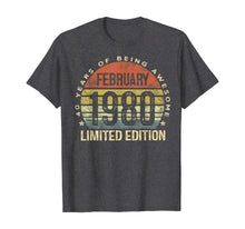 Ladda upp bild till gallerivisning, Born February 1980 Limited Edition Bday Gifts 40th Birthday T-Shirt-538759