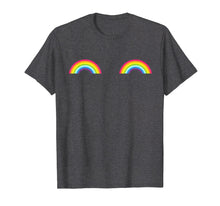 Ladda upp bild till gallerivisning, Gay Les Pride Rainbow Boobs T-Shirt Lgbt Pride Month Gifts