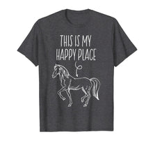 Ladda upp bild till gallerivisning, This Is My Happy Place Horse Lover T-Shirt Horseback Riding 197495
