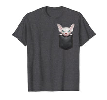 Ladda upp bild till gallerivisning, Funny shirts V-neck Tank top Hoodie sweatshirt usa uk au ca gifts for White Sphynx Cat in Breast Pocket T-Shirt 2126641
