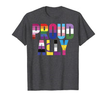 Ladda upp bild till gallerivisning, Proud Ally LGBTQ Lesbian Gay Bisexual Trans Pan Queer Gift T-Shirt 162153