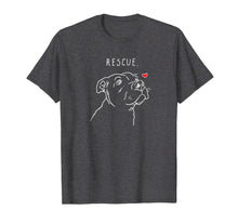 Ladda upp bild till gallerivisning, Rescue Dog, Pitbull Drawing, Rescue Mom, Adopt Don't Shop T-Shirt 136688