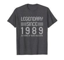 Ladda upp bild till gallerivisning, Funny shirts V-neck Tank top Hoodie sweatshirt usa uk au ca gifts for 30th Birthday T Shirt - 30 Years Of Being Awesome Since 1989 1559315