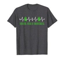 Ladda upp bild till gallerivisning, Funny shirts V-neck Tank top Hoodie sweatshirt usa uk au ca gifts for Green Ribbon Heart Beat - Mental Health Awareness T-shirt 310336