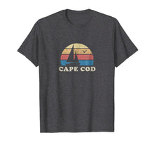 Ladda upp bild till gallerivisning, Cape Cod MA T-Shirt Vintage Sailboat 70s Throwback Sunset 292264