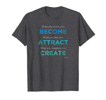 Ladda upp bild till gallerivisning, Funny shirts V-neck Tank top Hoodie sweatshirt usa uk au ca gifts for Buddha Quote T-Shirt: What You Think You Become 692809