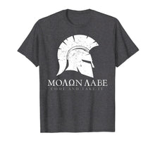 Ladda upp bild till gallerivisning, Spartan Helmet Molon Labe T-Shirt Gun Rights Tee